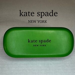 💚♠️KATE SPADE New York Eyeglass Cse/Hard Cse/Dual Color/"Hello Sunshine" Inside